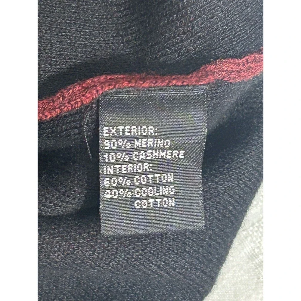 NEW! Mack Weldon Tech Cashmere Brick Red Sweater Merino Wool Crew Neck LARGE Men